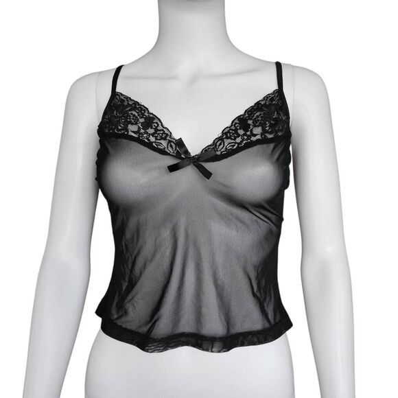 90s vintage goth mesh cami - Picture 2 of 6